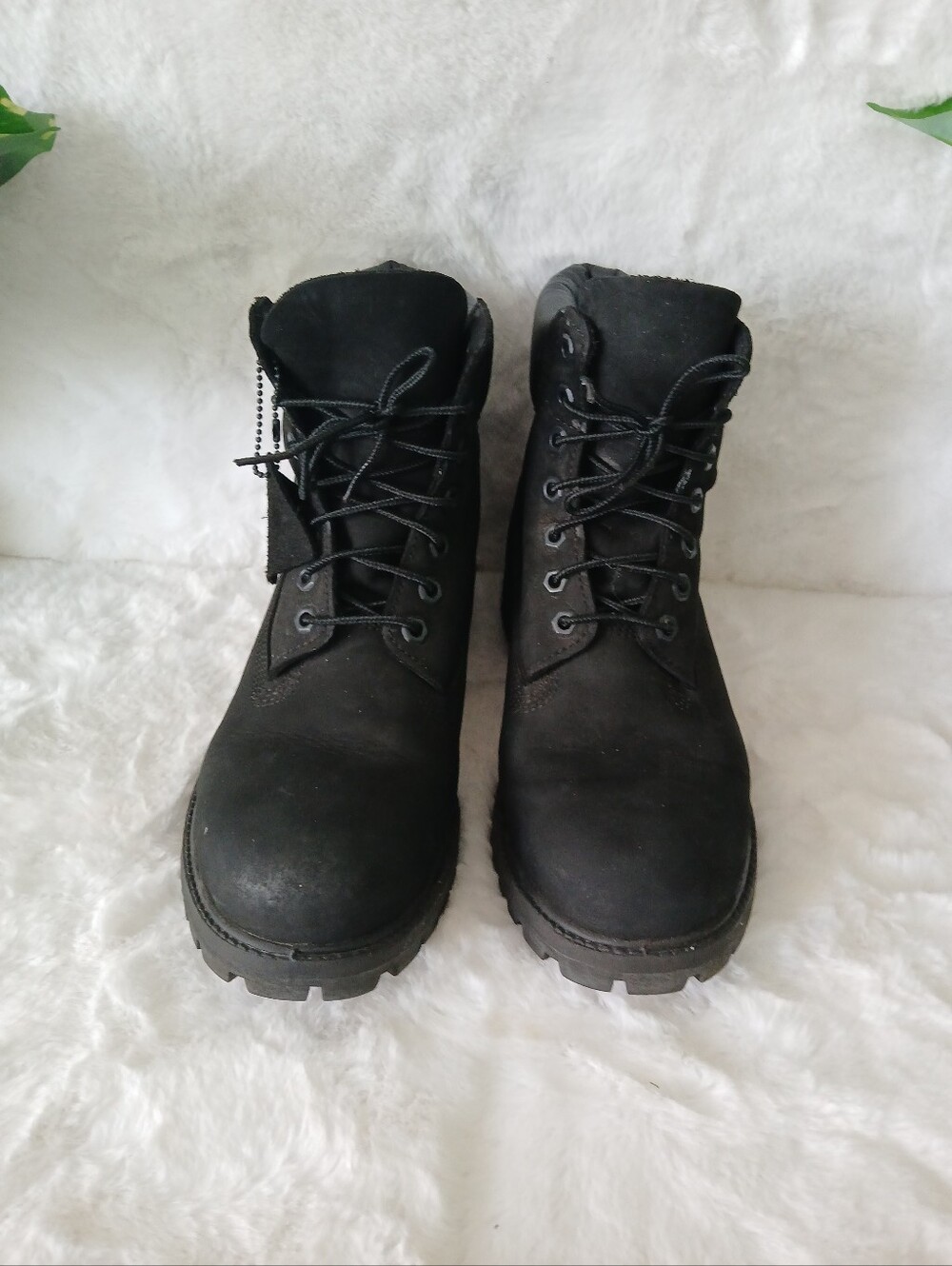 Men's Timberland Premium 6" Waterproof Black Boots Sz 8.5